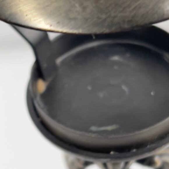 PartyLite Vintage Lotus Mid Century Modern Metal Candle Holder Tealight 10" - Picture 9 of 16